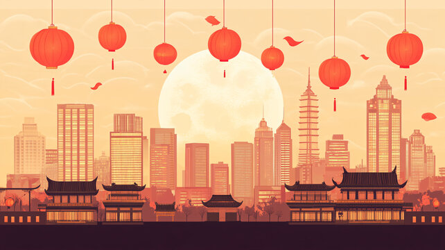 中秋建筑