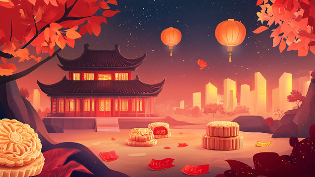 中秋建筑