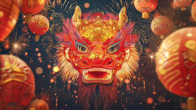 舞龍舞獅壁紙