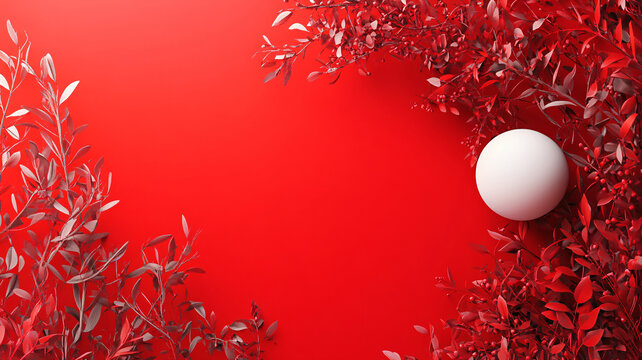 紅色球體創(chuàng)意場(chǎng)景