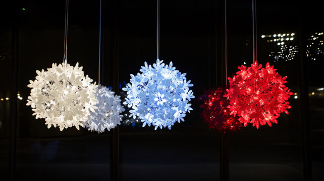雪花裝飾燈