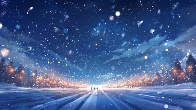 漫天雪花