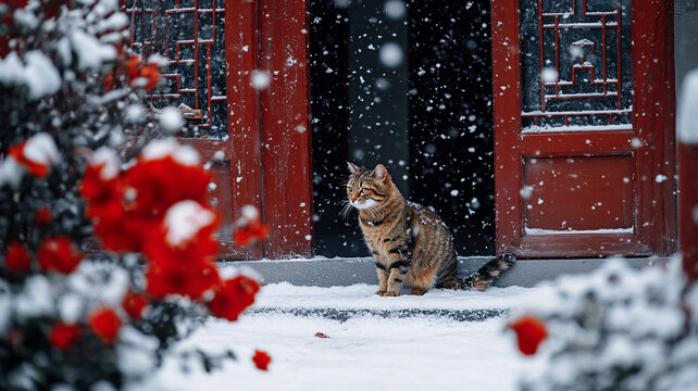 四合院春雪