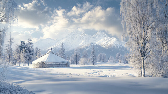 高清大畫幅冬天雪景