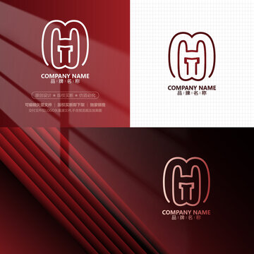 簡約英文HLOGO設(shè)計