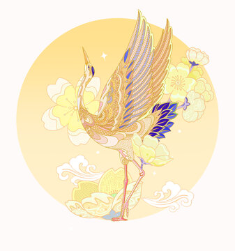 黃色的鶴