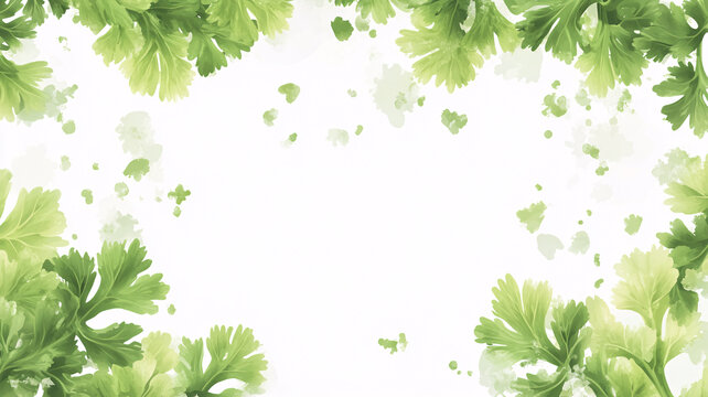 綠葉背景綠葉邊框