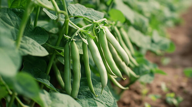 豆類農(nóng)產(chǎn)品果實豆角地