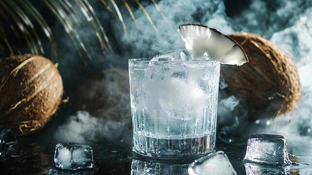 夏天冷飲舍冰水圖