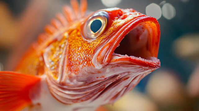 金魚嘴特寫