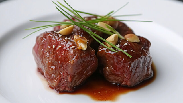 金蒜菲力牛肉粒