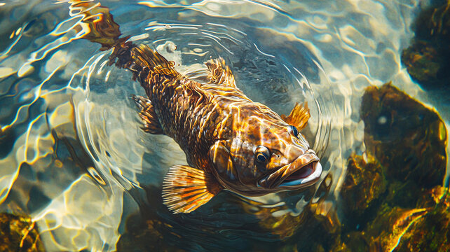 鯉魚水面呼吸