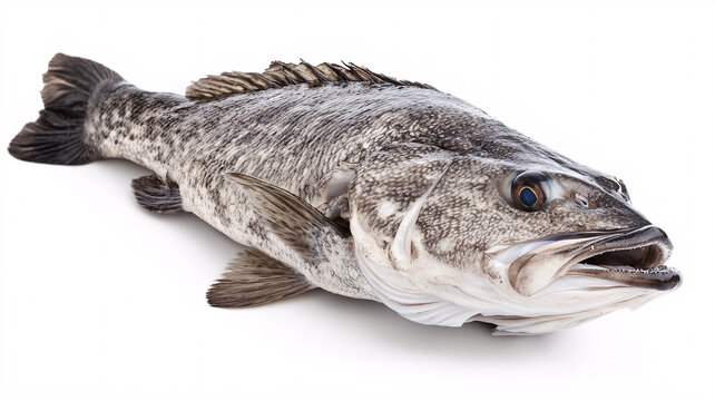 鱸魚(yú)白底圖片