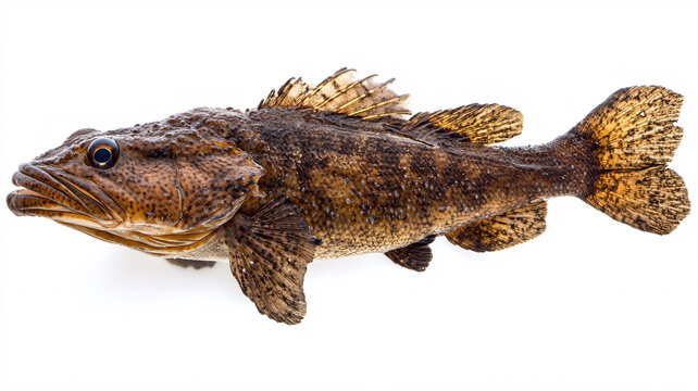 狗魚(yú)白底圖