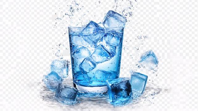夏天冷飲舍冰水圖