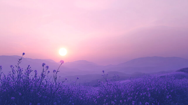 花海夕陽(yáng)