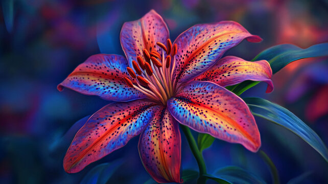 唯美百合花