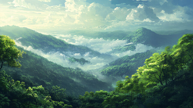 寬屏風景畫