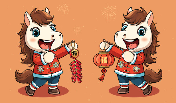 2026馬年春節(jié)插畫