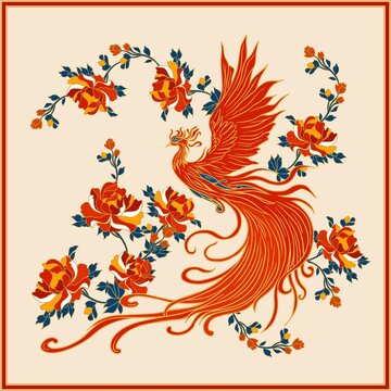 鳳穿牡丹