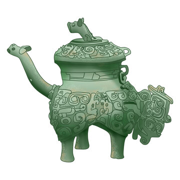 廣東省博物館西周獸面紋青銅盉