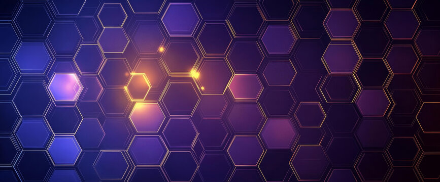 抽象六邊形圖案背景設計