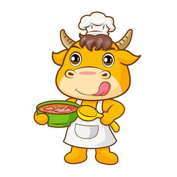 淮南牛肉湯卡通插畫