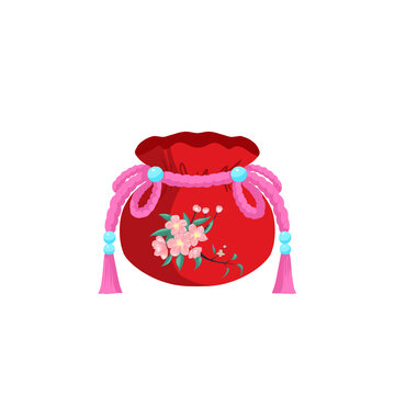 十二花卉福袋之桃花