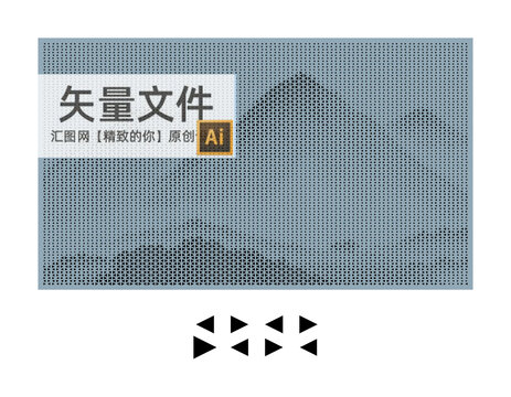 漸變山鏤空板