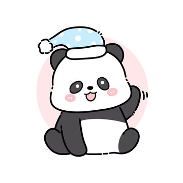 卡通熊貓圖案