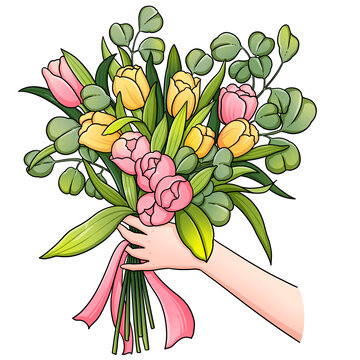 郁金香捧花