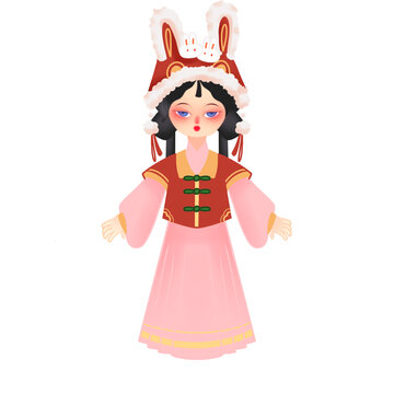 漢服女孩卡通形象