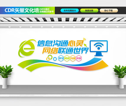電子閱覽室文化墻