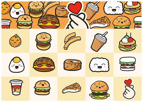 Q版美食插畫