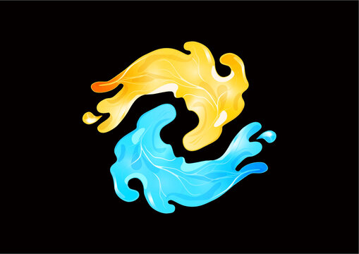 太極水矢量插畫