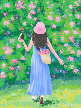 薔薇少女插畫
