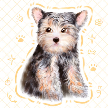 寵物小狗插畫
