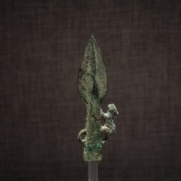 銅矛戰國至西漢文物四川成都博物館