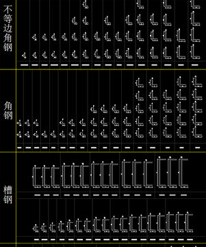 金屬鋼材CAD圖庫