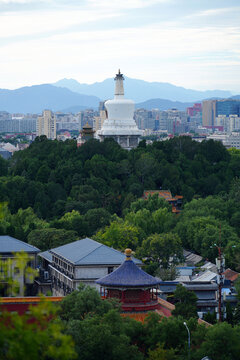 北京北海公園白塔