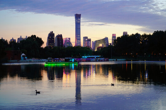 北京國貿(mào)CBD夜景