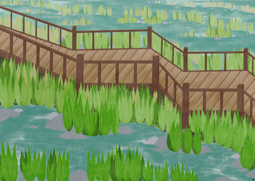 池沼邊