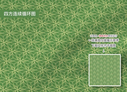 綠色線條印花圖案