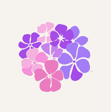 花朵繡球花圖標(biāo)圖案分層素材