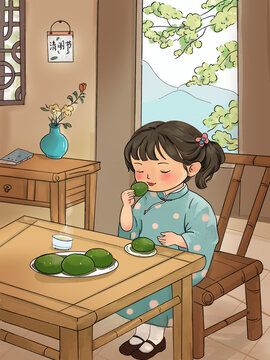 清明節(jié)插畫
