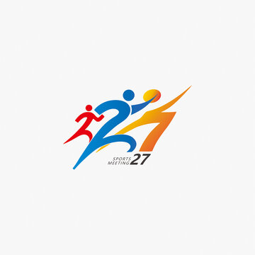27屆中小學校園體育節(jié)運動會會微標識