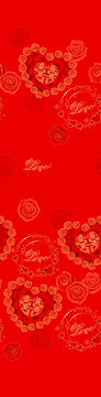 愛心玫瑰紅色