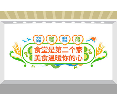 食堂餐飲文化墻