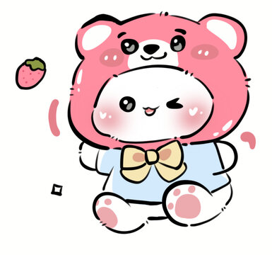 草莓卡通人