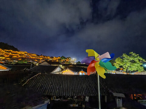 麗江古城夜景